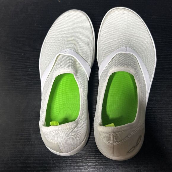 OOFOS OOmg eeZee Low  Mesh Womens Size 9 White Slip On Recovery Shoes - Picture 9 of 14